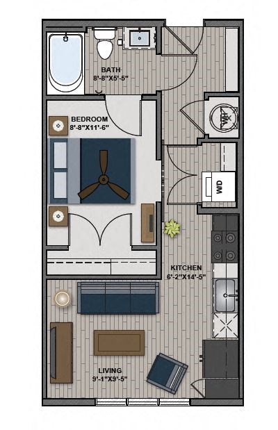 Eastman ETS Floor Plan at The Edison at Tiffany Springs, Kansas City, MO, 64153